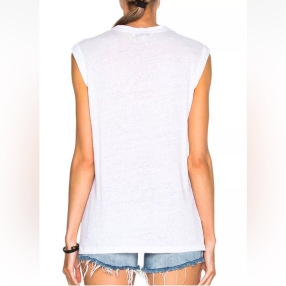 New IRO Tissa Slub Knit Top Lace Up White NWT Bohemian Women’s XL - Picture 2 of 16